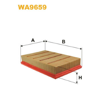Vzduchový filter WIX FILTERS WA9659