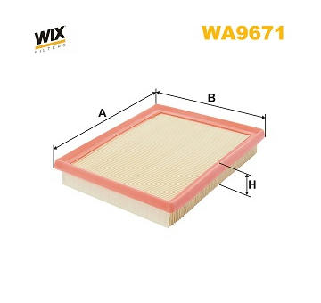 Vzduchový filtr WIX FILTERS WA9671