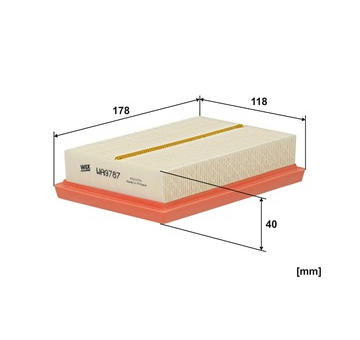 Vzduchový filtr WIX FILTERS WA9787