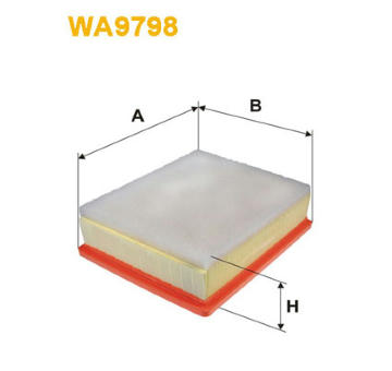 Vzduchový filtr WIX FILTERS WA9798