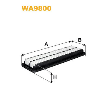 Vzduchový filtr WIX FILTERS WA9800