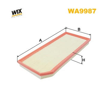 Vzduchový filtr WIX FILTERS WA9987
