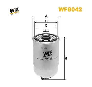 Palivový filtr WIX FILTERS WF8042