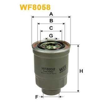 palivovy filtr WIX FILTERS WF8058