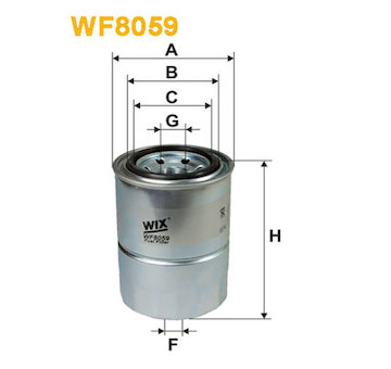 Palivový filtr WIX FILTERS WF8059