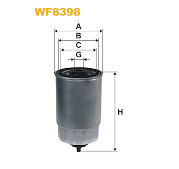 palivovy filtr WIX FILTERS WF8398