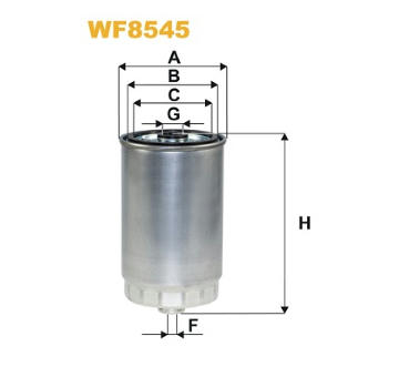 Palivový filtr WIX FILTERS WF8545