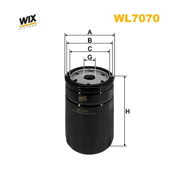 Olejový filter WIX FILTERS WL7070