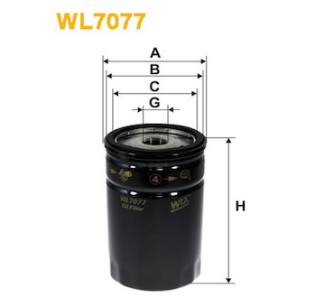 Olejový filtr WIX FILTERS WL7077