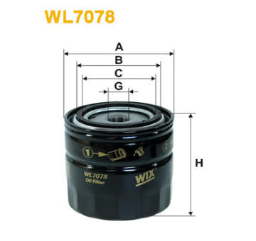 Olejový filter WIX FILTERS WL7078