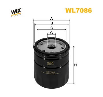 Olejový filtr WIX FILTERS WL7086