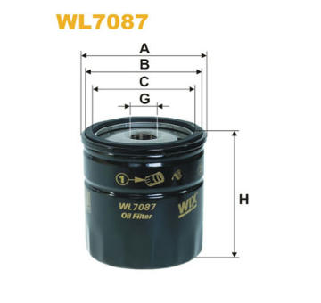 Olejový filtr WIX FILTERS WL7087