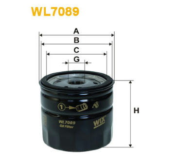 Olejový filtr WIX FILTERS WL7089