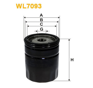 Olejový filtr WIX FILTERS WL7093