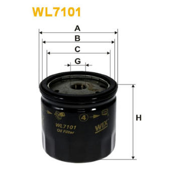 Olejový filtr WIX FILTERS WL7101