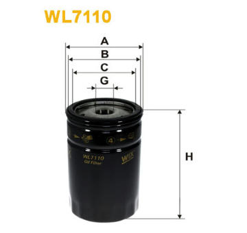 Olejový filter WIX FILTERS WL7110