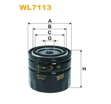 Olejový filter WIX FILTERS WL7113