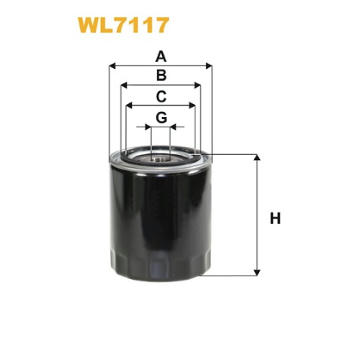 Olejový filtr WIX FILTERS WL7117