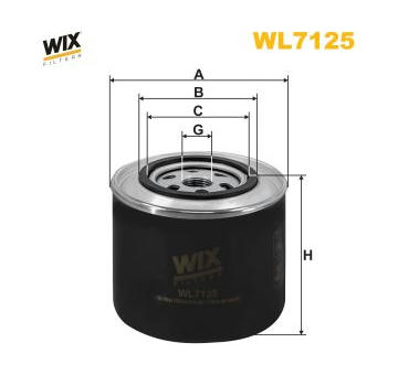 Olejový filtr WIX FILTERS WL7125