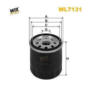 Olejový filter WIX FILTERS WL7131