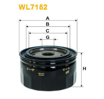 Olejový filtr WIX FILTERS WL7152