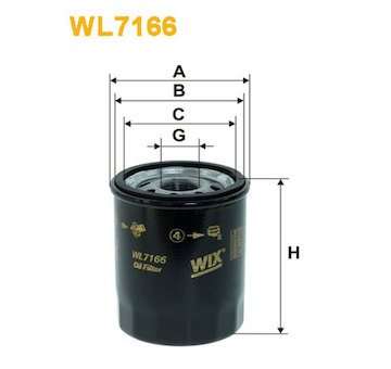 Olejový filtr WIX FILTERS WL7166