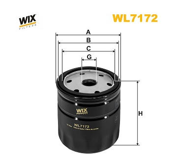 Olejový filtr WIX FILTERS WL7172