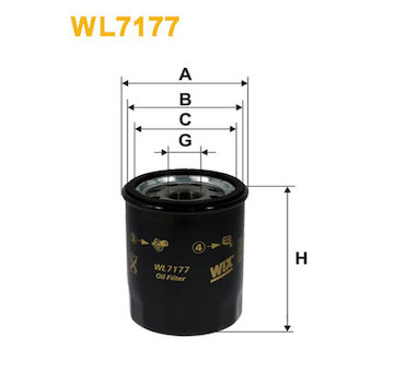 Olejový filtr WIX FILTERS WL7177