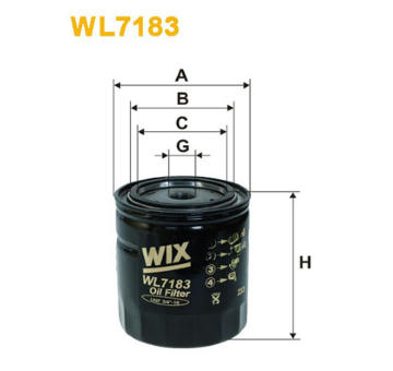 Olejový filtr WIX FILTERS WL7183