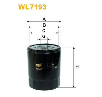 Olejový filter WIX FILTERS WL7193