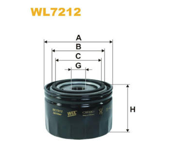 Olejový filtr WIX FILTERS WL7212