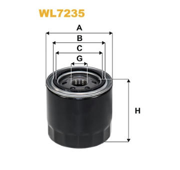 Olejový filtr WIX FILTERS WL7235