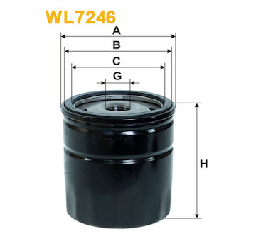 Olejový filtr WIX FILTERS WL7246