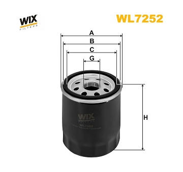 Olejový filtr WIX FILTERS WL7252