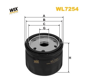 Olejový filtr WIX FILTERS WL7254