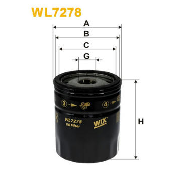 Olejový filtr WIX FILTERS WL7278