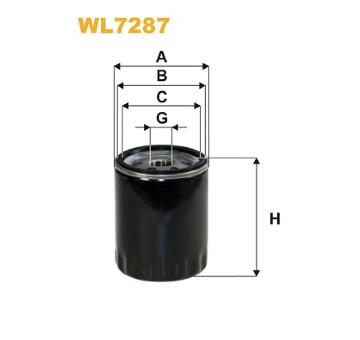 Olejový filtr WIX FILTERS WL7287