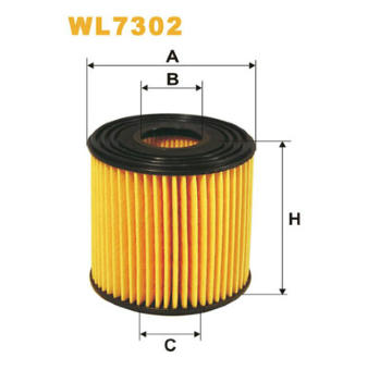 Olejový filtr WIX FILTERS WL7302