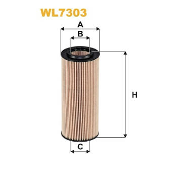 Olejový filter WIX FILTERS WL7303