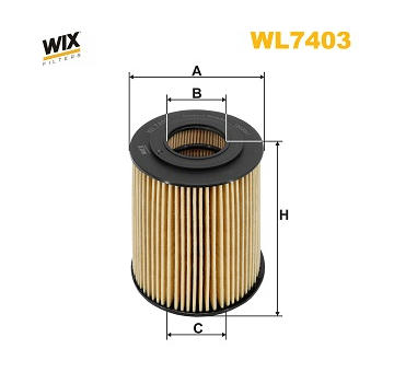 Olejový filtr WIX FILTERS WL7403