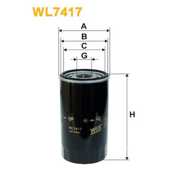 Olejový filtr WIX FILTERS WL7417