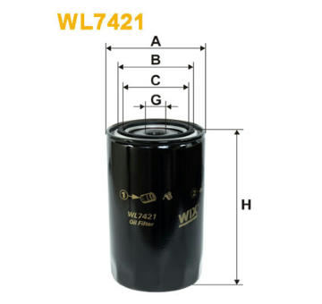 Olejový filtr WIX FILTERS WL7421