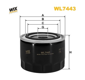 Olejový filtr WIX FILTERS WL7443