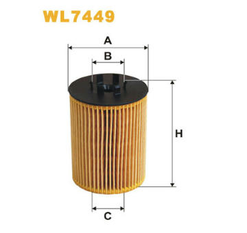 Olejový filter WIX FILTERS WL7449