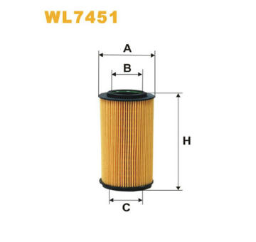 Olejový filter WIX FILTERS WL7451