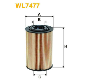 Olejový filter WIX FILTERS WL7477