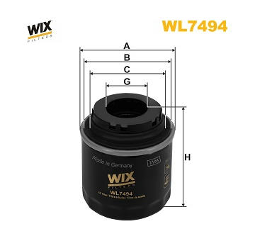 Olejový filtr WIX FILTERS WL7494