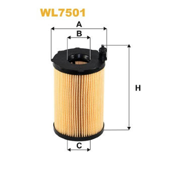 Olejový filter WIX FILTERS WL7501