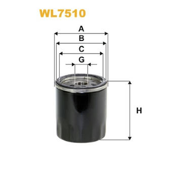 Olejový filtr WIX FILTERS WL7510