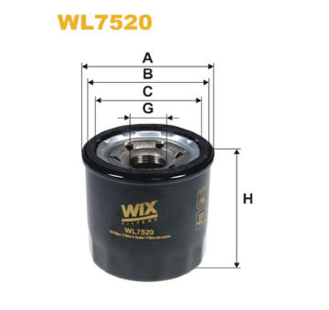 Olejový filtr WIX FILTERS WL7520